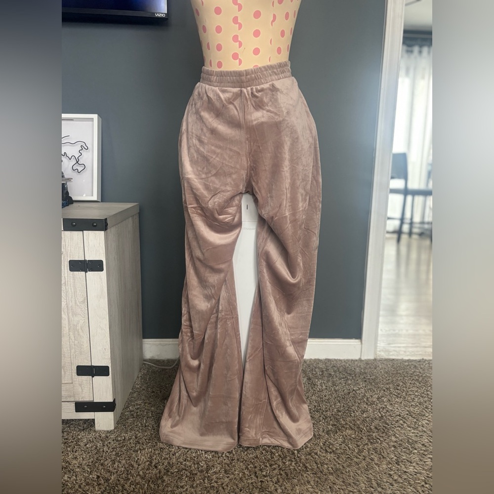 Elegant Tan Flare Pants